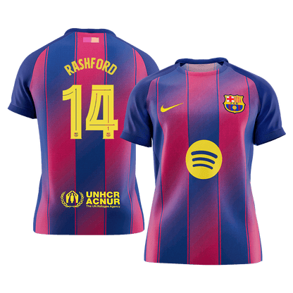 RASHFORD #14 Barcelona Tröja 2025/26 Hemma Premium Röd & Blå - UCL