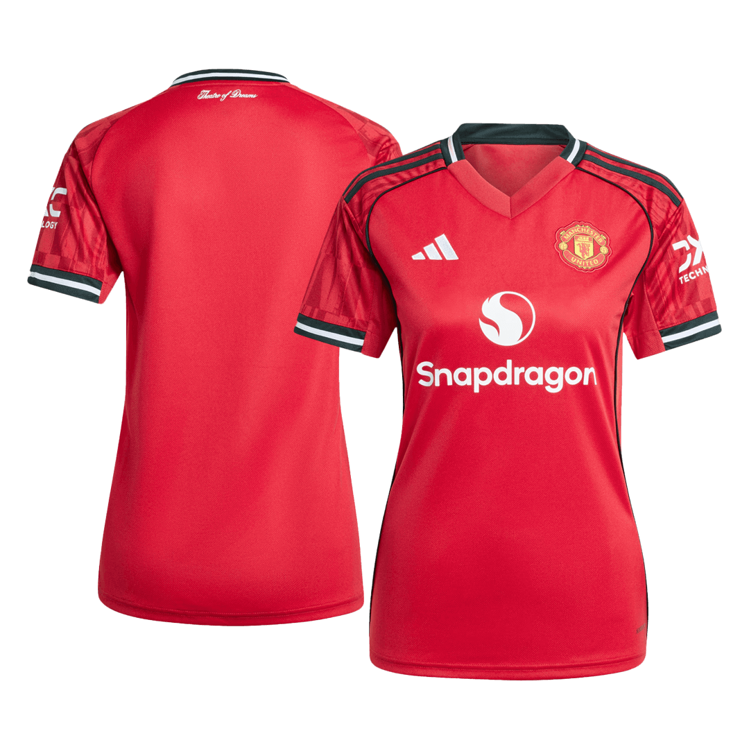 Manchester United Tröja 2025/26 Hemma Röd Dam-9
