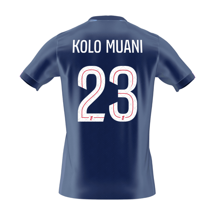 KOLO MUANI #23 PSG Tröja 2025/26 Hemma Premium Mörkblå-8