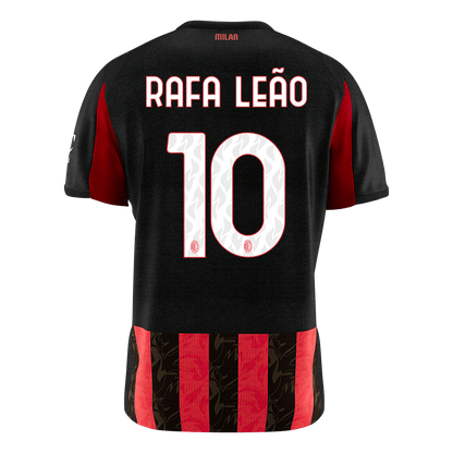 RAFA LEÃO #10 AC Milan Tröja 2025/26 Hemma Premium Röd & Svart-10