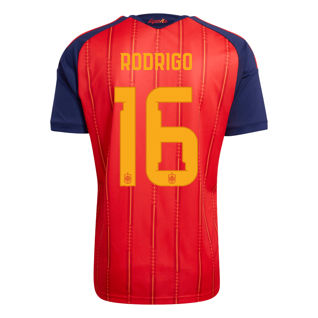 RODRIGO #16 Spanien Tröja 2026 Hemma Premium Röd-3