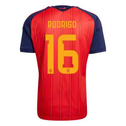 RODRIGO #16 Spanien Tröja 2026 Hemma Premium Röd-3
