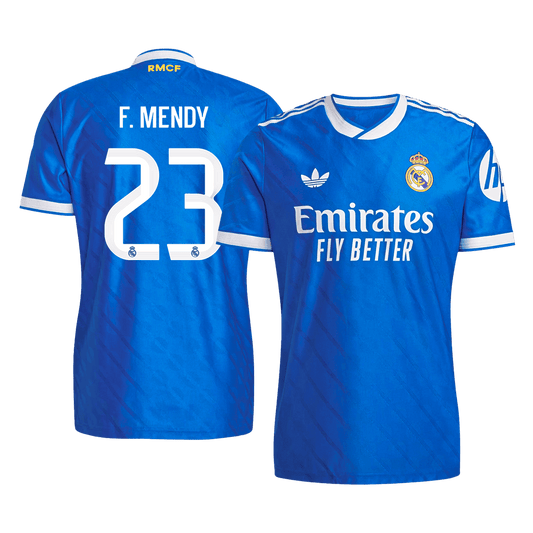 Real Madrid Tröja F. MENDY #23 2025/26 Tredje Blå