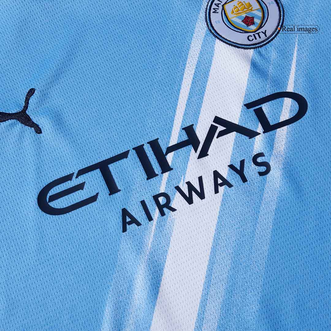 Manchester City Tröja 2025/26 Hemmaställ Blå Barn