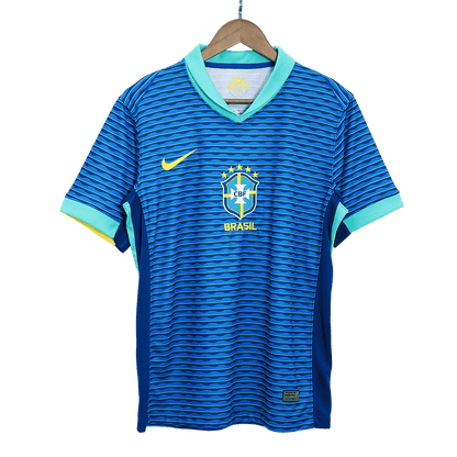 Brasilien Tröja 2024 Borta Blå-9