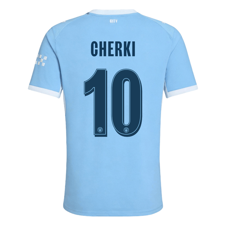 Manchester City Tröja CHERKI #10 2026/27 Hemma Autentisk Blå - UCL-3
