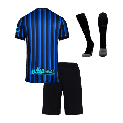 Inter Milan Tröja 2025/26 Hemmaställ Blå och svart Barn-16
