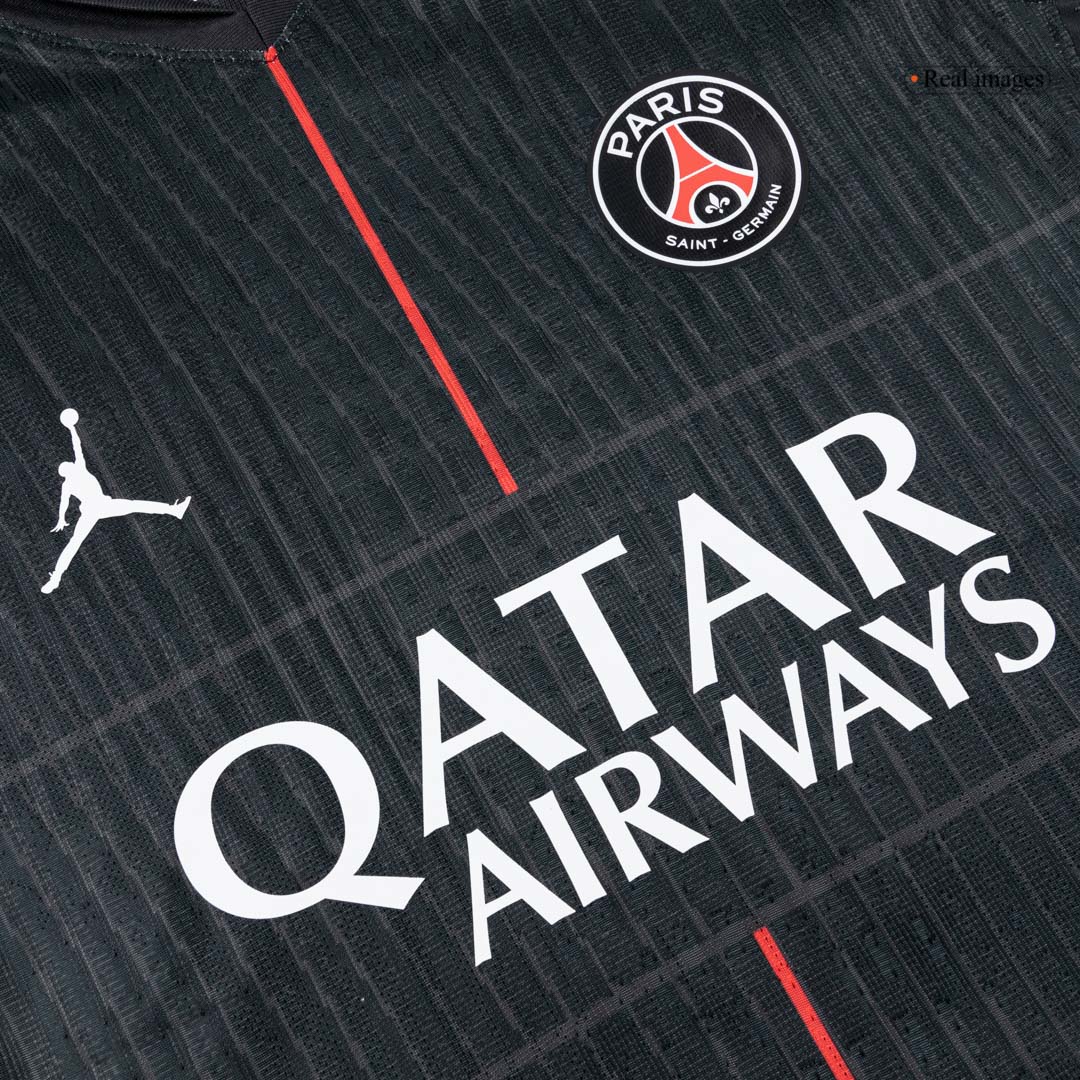 PSG Tröja 2025/26 Fourth Away Autentisk Svart-5