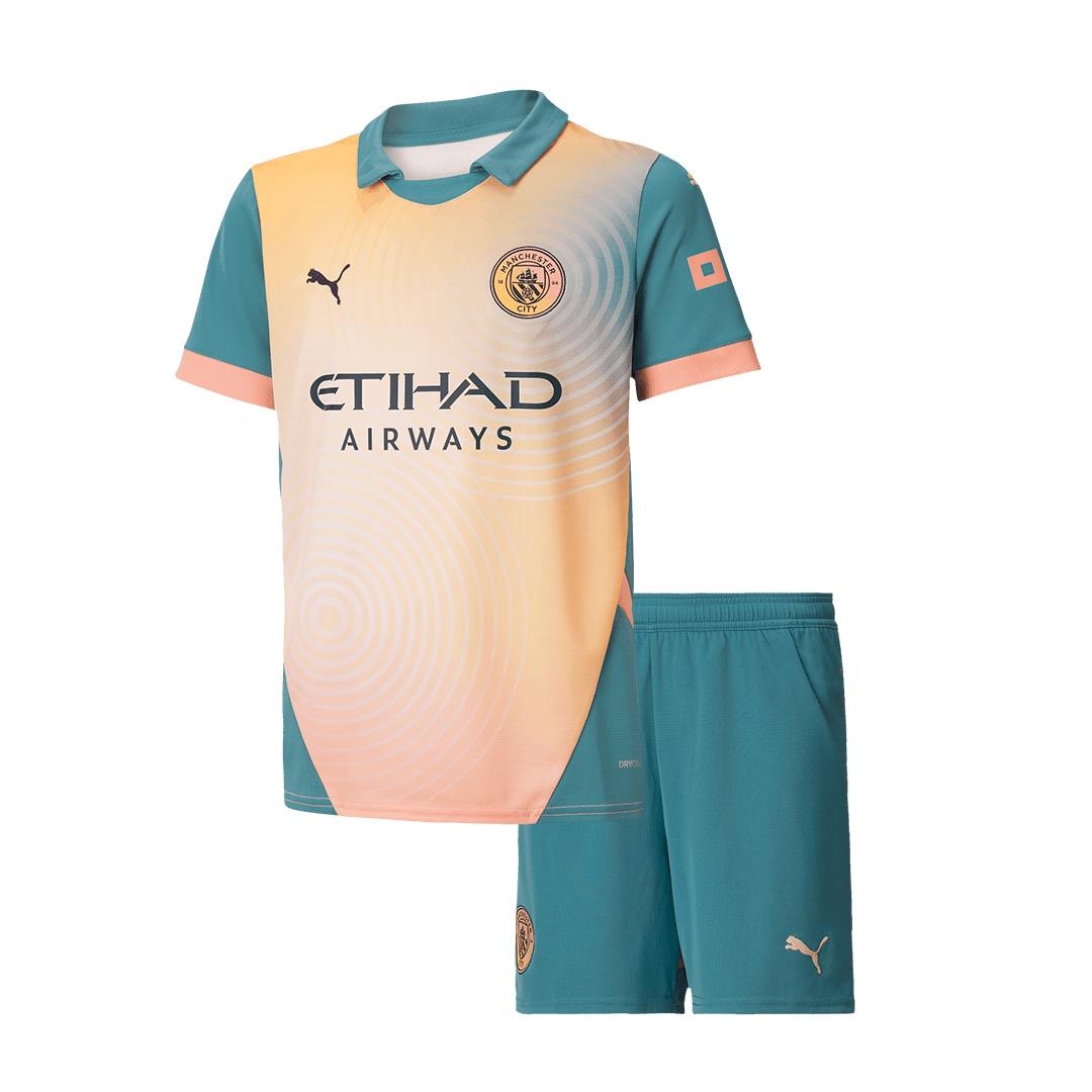 Manchester City Tröja 2024/25 Fourth Away Blå Barn - Definitely City