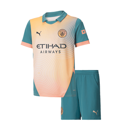 Manchester City Tröja 2024/25 Fourth Away Blå Barn - Definitely City