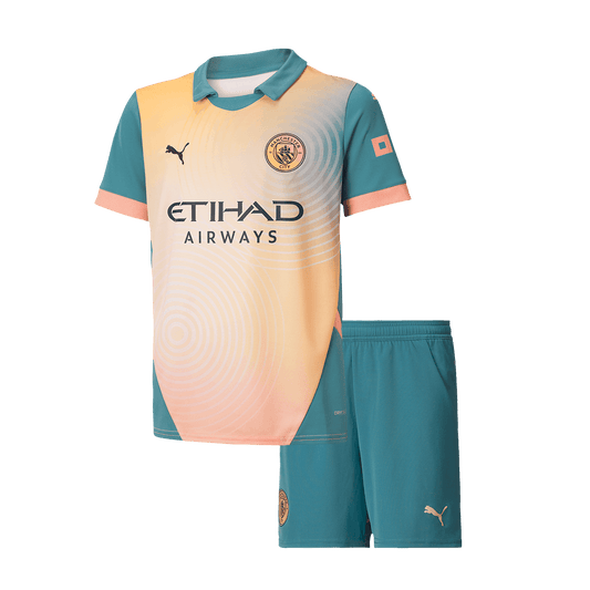 Manchester City Tröja 2024/25 Fourth Away Blå Barn - Definitely City
