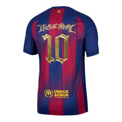 Barcelona Tröja LAMINE YAMAL #10 2025/26 Hemma Röd & Blå-13