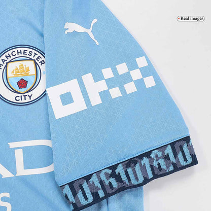 Manchester City Tröja FODEN #47 2024/25 Hemma Blå - UCL-4