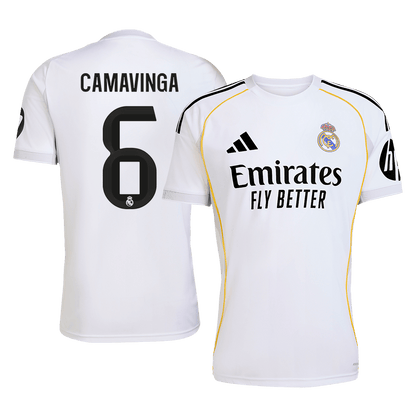 CAMAVINGA #6 Real Madrid Tröja 2025/26 Hemma Premium Vit