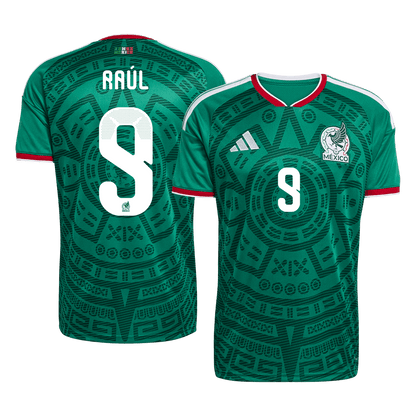 Raúl #9 Mexiko Tröja 2026 Hemma Premium Grön