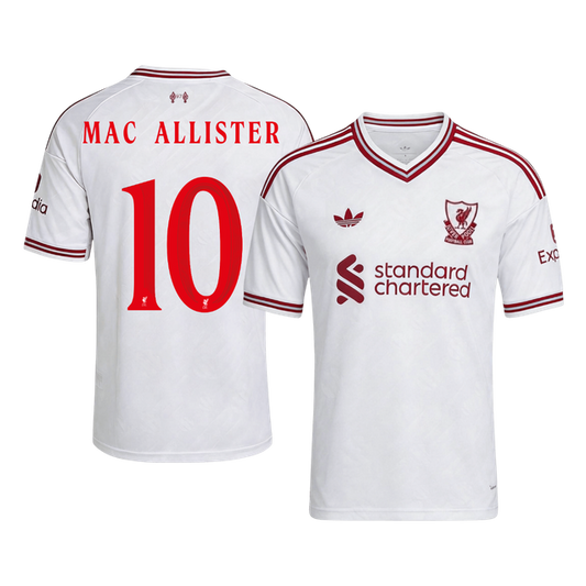 Liverpool Tröja MAC ALLISTER #10 2026/27 Borta Vit - UCL