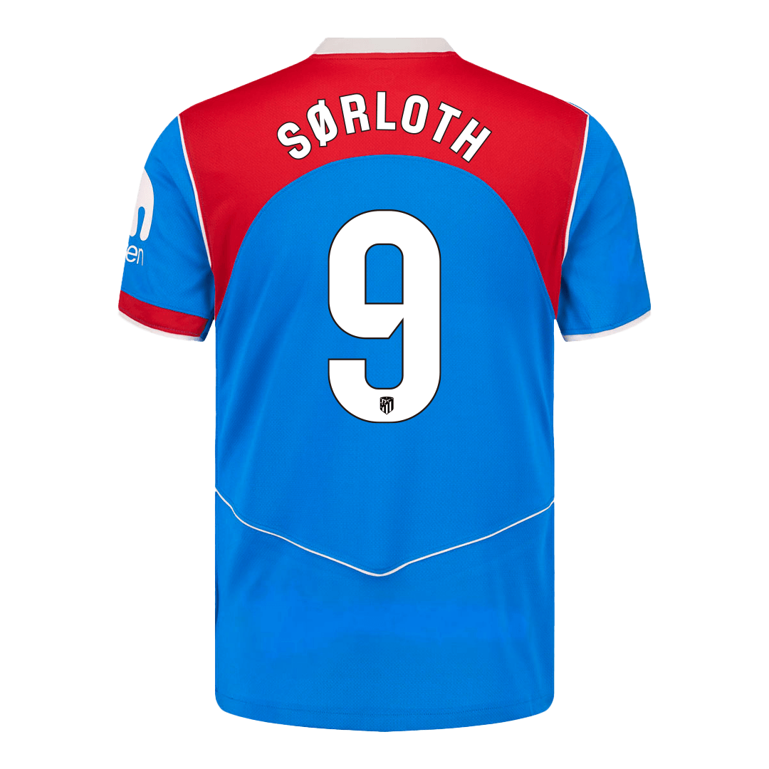 Atletico Madrid Tröja SØRLOTH #9 2025/26 Tredje Blå