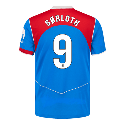 Atletico Madrid Tröja SØRLOTH #9 2025/26 Tredje Blå-9
