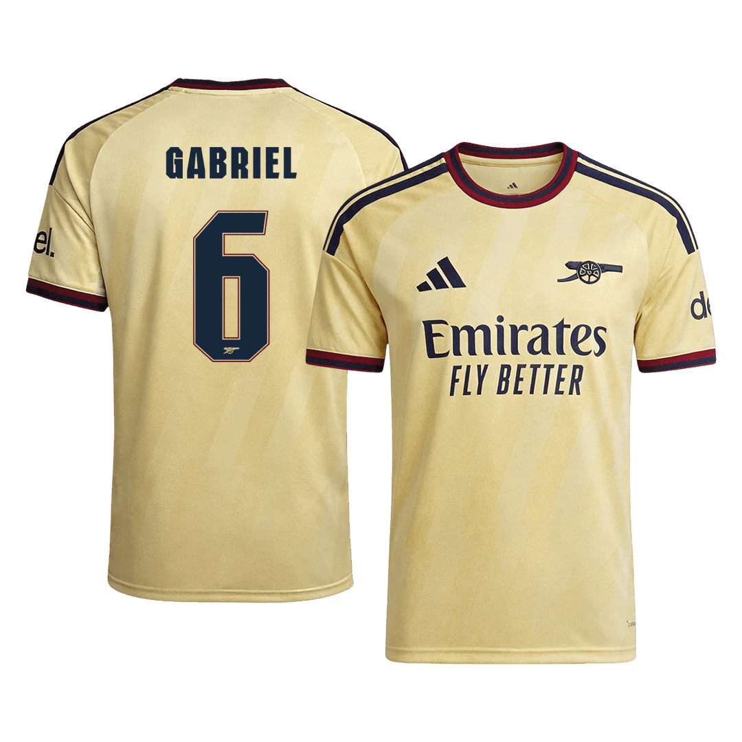 Arsenal Tröja GABRIEL #6 2026/27 Tredje Autentisk Gul - UCL