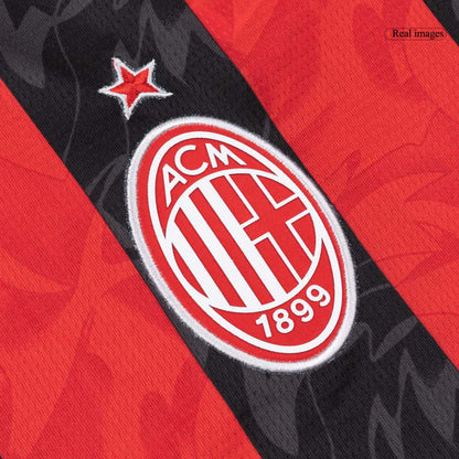 AC Milan Tröja 2025/26 Hemma Långärmad Röd & Svart-9