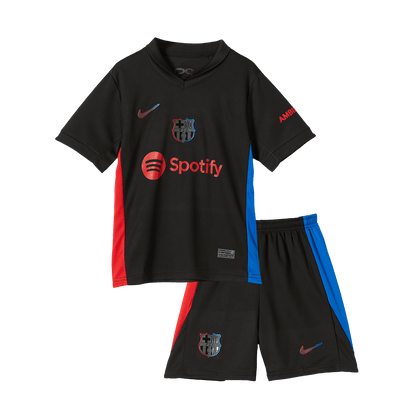 Barcelona Tröja 2024/25 Borta Svart Barn-17