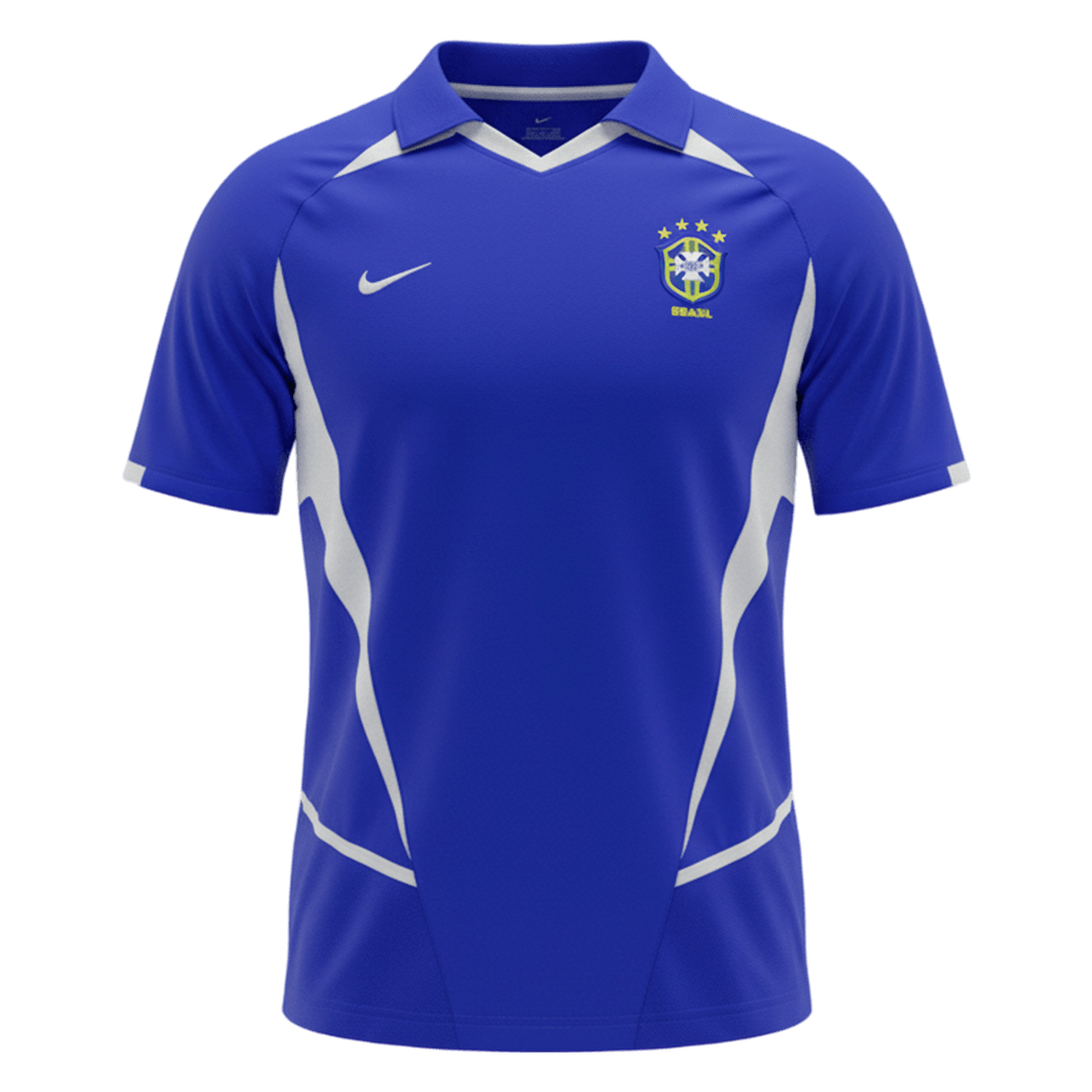 Brasilien Bortatröja 2002 Retro Tröja
 Blå