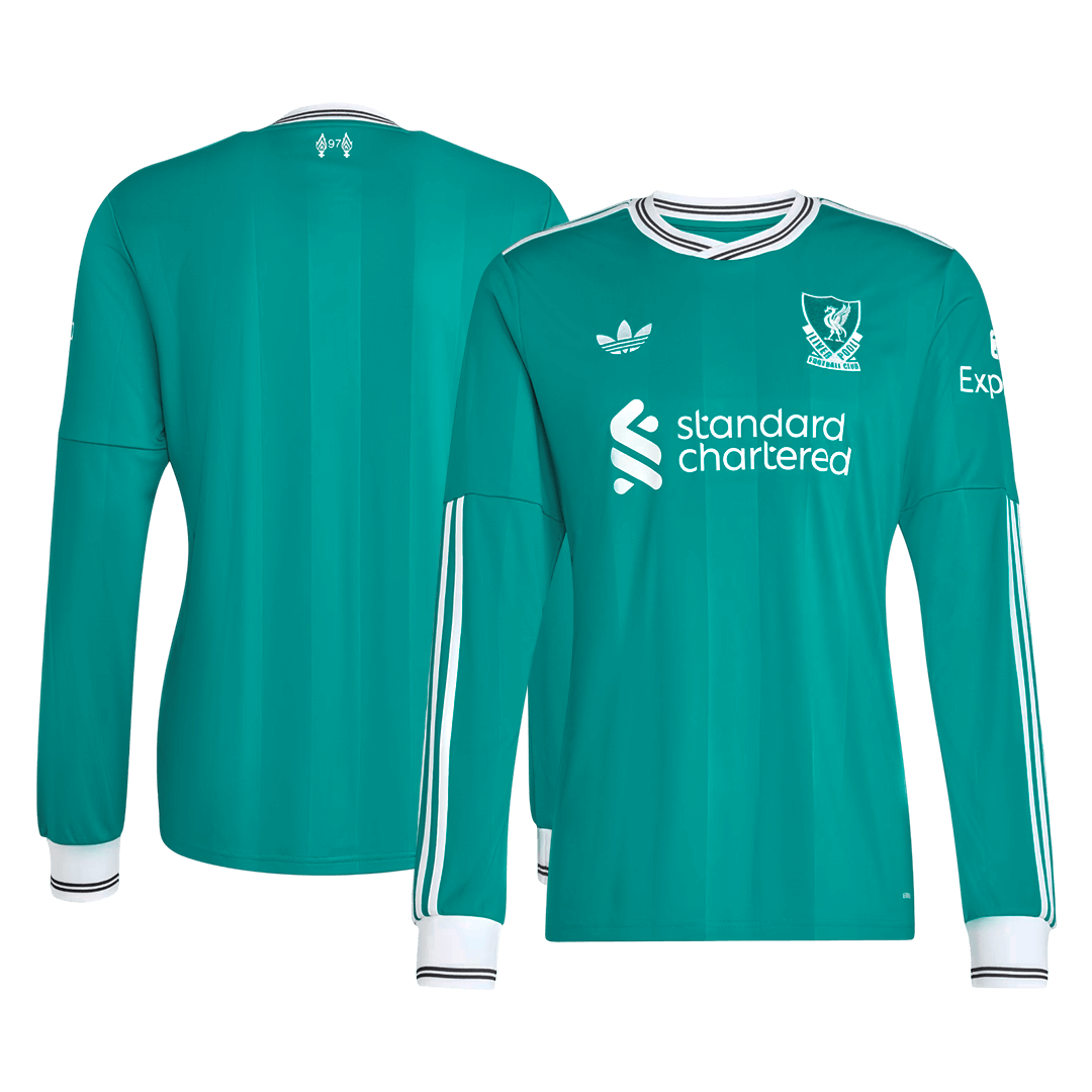 Liverpool Tröja 2025/26 Tredje Långärmad Grön
