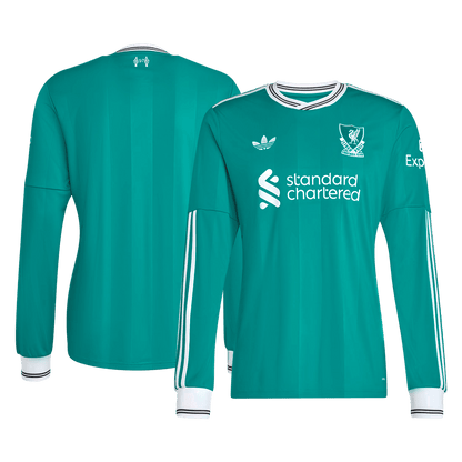 Liverpool Tröja 2025/26 Tredje Långärmad Grön-10