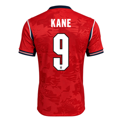 England Tröja KANE #9 2026 Borta Autentisk Röd-9