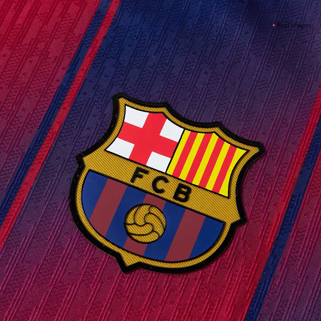 Barcelona Tröja LEWANDOWSKI #9 2025/26 Hemma Röd & Blå - UCL-9