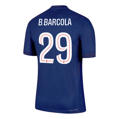 PSG Tröja B.BARCOLA #29 2025/26 Hemma Mörkblå-9