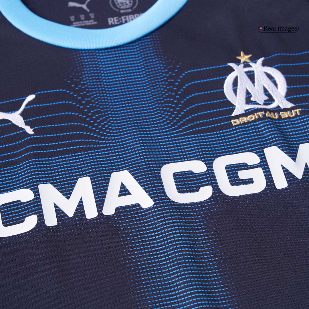 Marseille Tröja 2025/26 Borta Mörkblå Barn