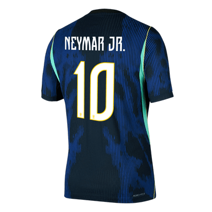 Brasilien Tröja NEYMAR JR. #10 2026 Borta Autentisk Mörkblå-3