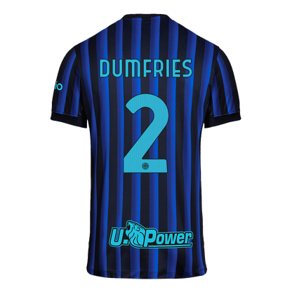 Inter Milan Tröja DUMFRIES #2 2025/26 Hemma Blå och svart-11