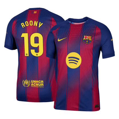 Barcelona Tröja ROONY #19 2025/26 Hemma Röd & Blå