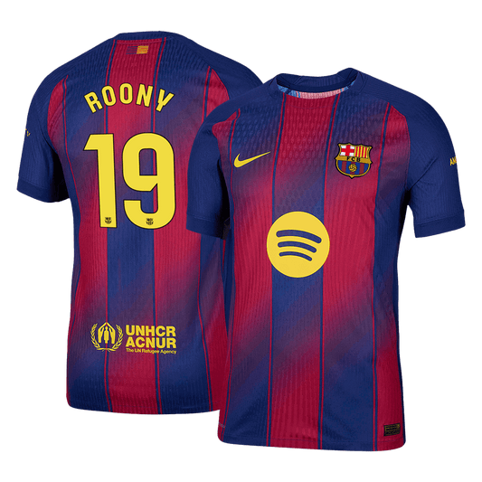 Barcelona Tröja ROONY #19 2025/26 Hemma Röd & Blå