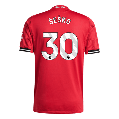 Manchester United Tröja ŠEŠKO #30 2025/26 Hemma Röd-12