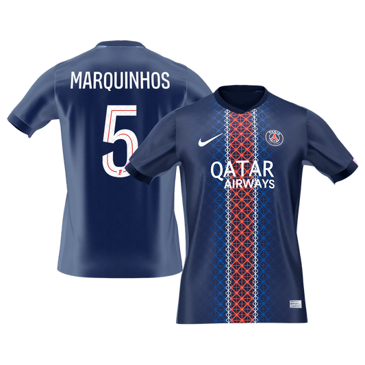 MARQUINHOS #5 PSG Tröja 2025/26 Hemma Premium Mörkblå