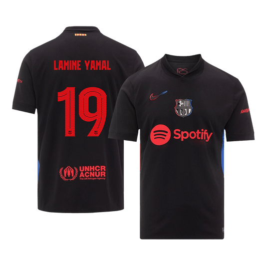 Barcelona Tröja LAMINE YAMAL #19 2024/25 Borta Svart