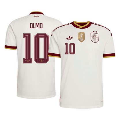 Spanien Tröja OLMO #10 2026 Borta Autentisk Vit