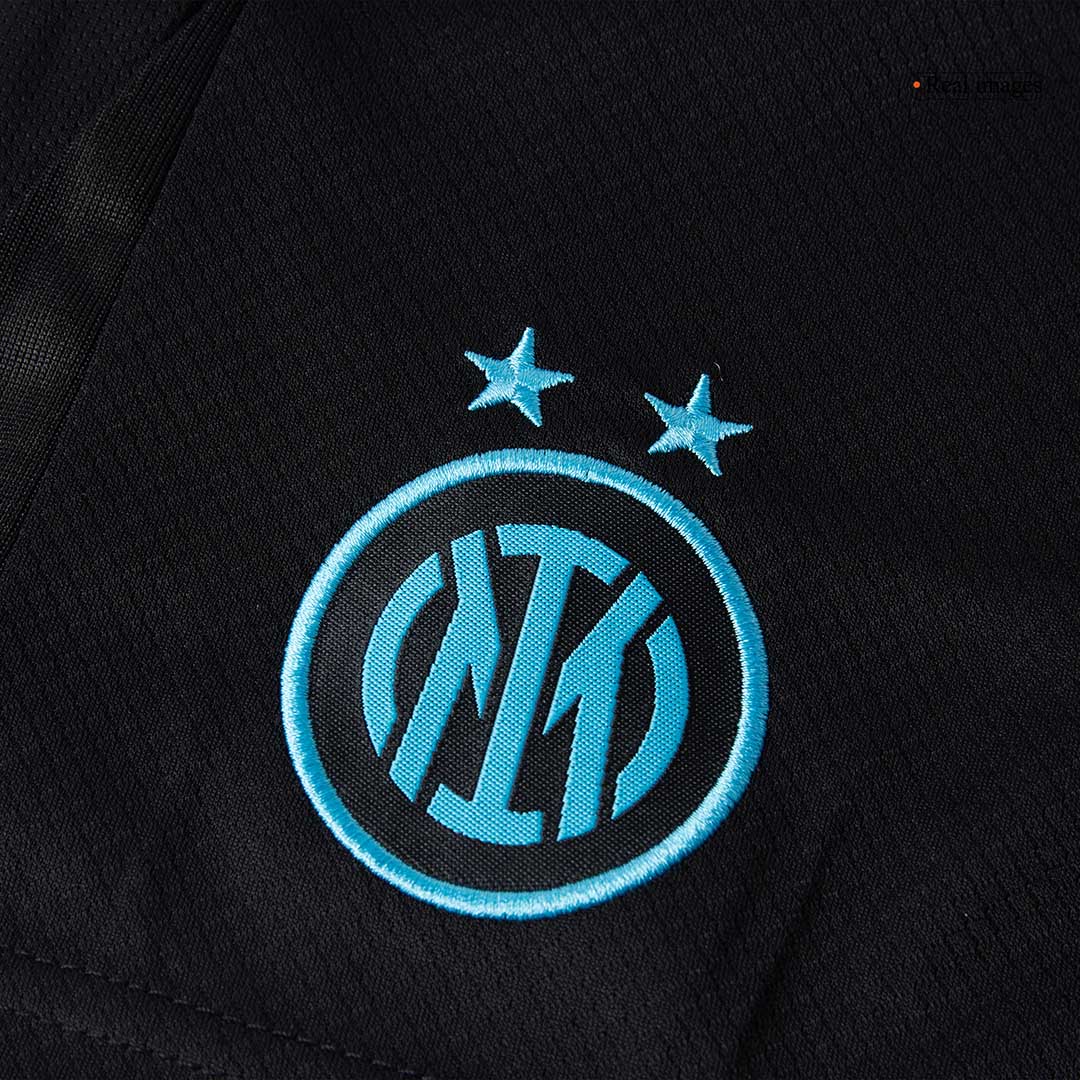 Inter Milan Tröja 2025/26 Hemmaställ Blå och svart Barn-3