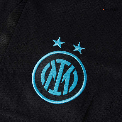 Inter Milan Tröja 2025/26 Hemmaställ Blå och svart Barn-3