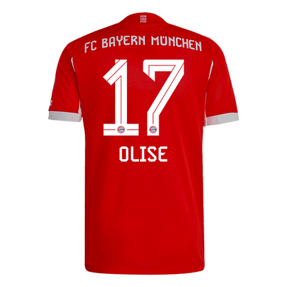 Bayern Munich Tröja OLISE #17 2025/26 Hemma Röd-12