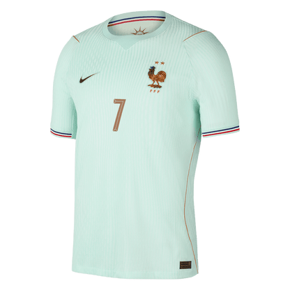 Frankrike Tröja DEMBELE #7 2026 Borta Autentisk Grön-8