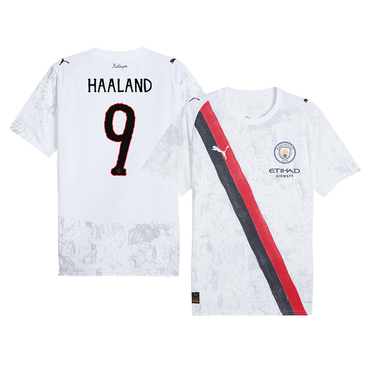 Manchester City Tröja HAALAND #9 2025/26 Vit