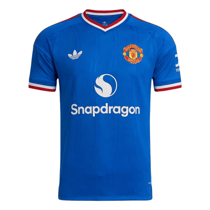 Manchester United Tröja CUNHA #10 2026/27 Borta Autentisk Blå-2