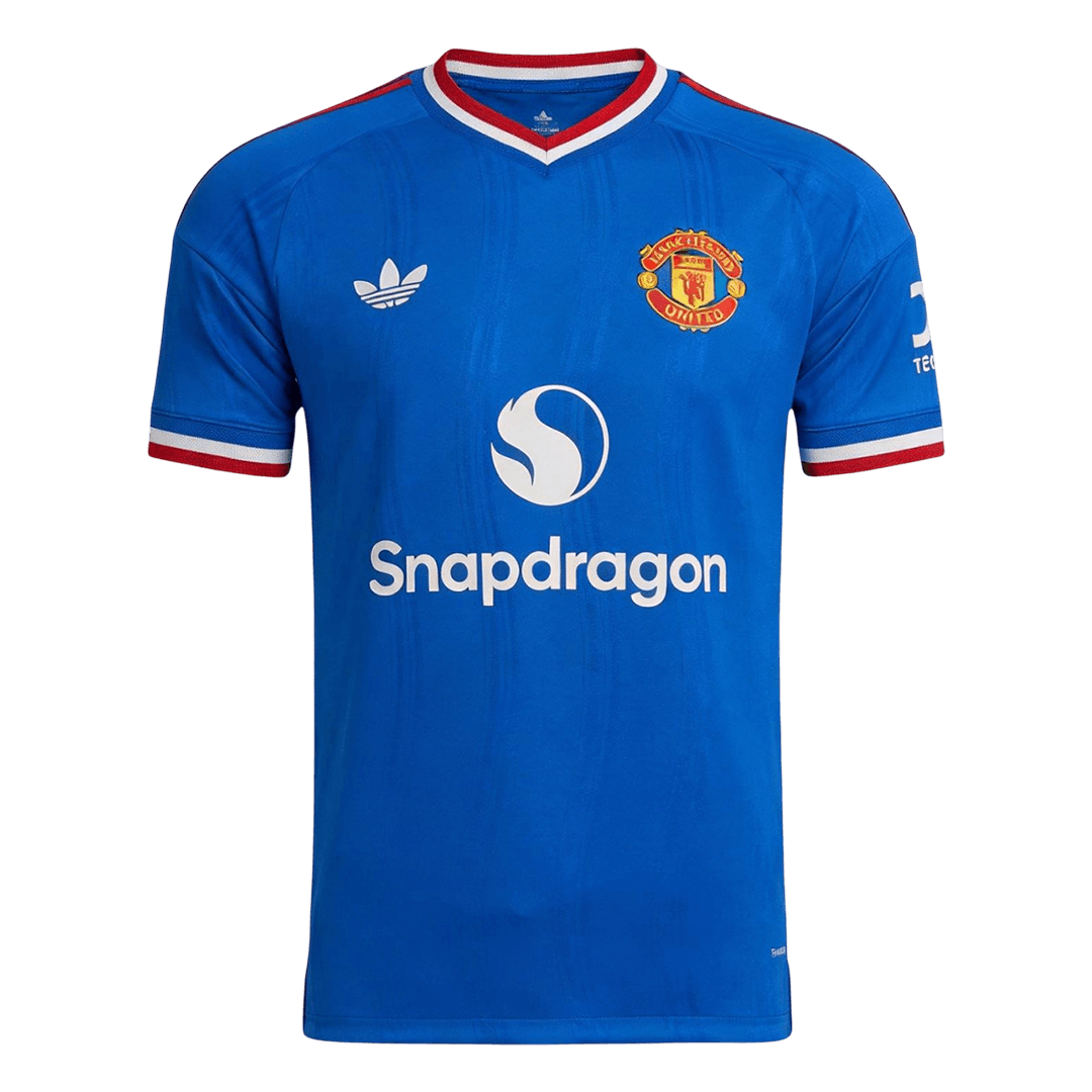 Manchester United Tröja B. FERNANDES #8 2026/27 Borta Autentisk Blå - UCL