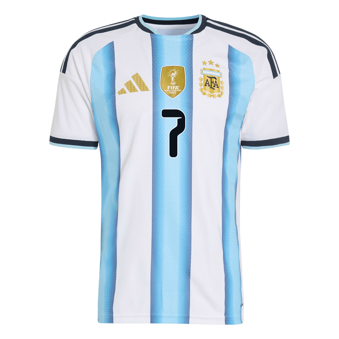 Argentina Tröja DE PAUL #7 2026 Hemma Autentisk Blå & Vit