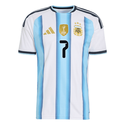 Argentina Tröja DE PAUL #7 2026 Hemma Autentisk Blå & Vit-2