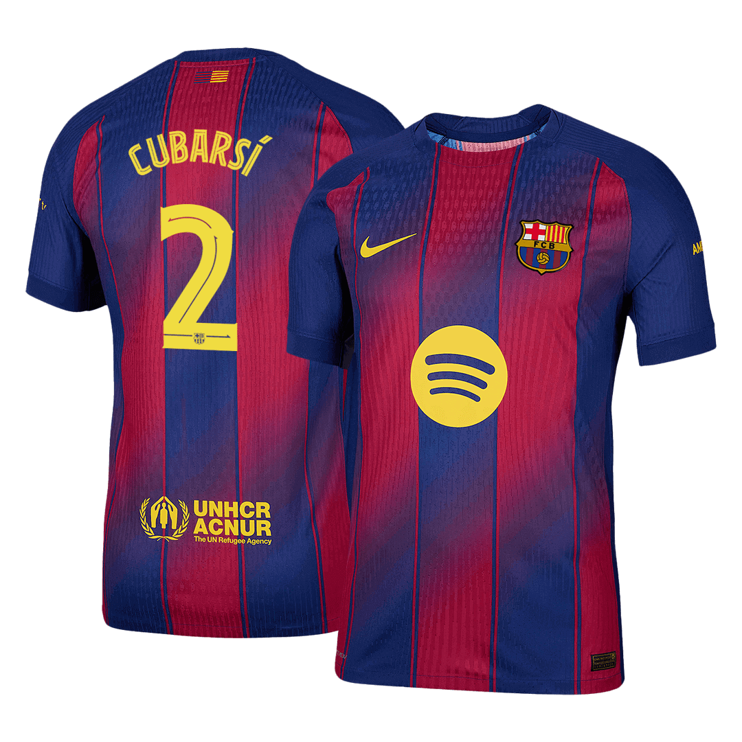 Barcelona Tröja CUBARSÍ #2 2025/26 Hemma Röd & Blå - UCL